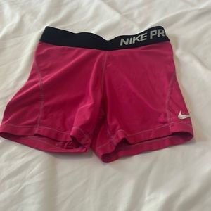 Pink Nike Pros XS